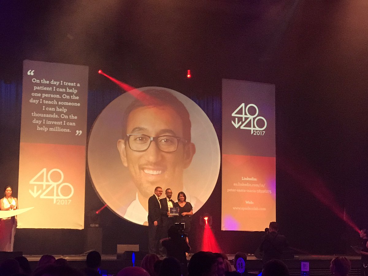 Congrats Dr Peter Santa Maria, scientist, inventor, &amp; surgeon awarded #40under40 for his work on medical inventions #UWA <a href="/wabusinessnews/">Business News</a>