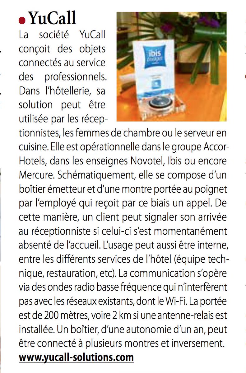 YuCall_Solution's tweet image. Merci @MagazineSIM pour cet article sur @YuCall_Solution. 500 hôtels maximisent déjà la réactivité du personnel grâce aux solutions YuCall !