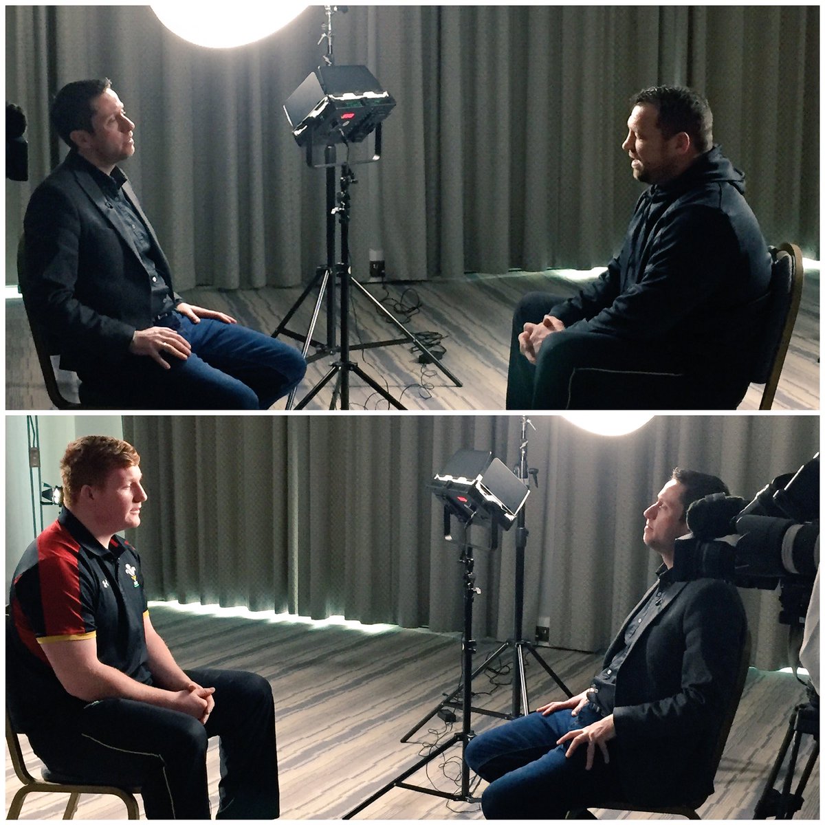 WelshRugbyUnion's tweet photo. ๐ฝ Chris Horsman and @RhysCarre preview this Saturday's U20 Six Nations match against Ireland at @ParcEirias for @BBCWalesSport. #๏ธโฃ2๏ธโฃ0๏ธโฃ https://t.co/7Iy0K2vbjG
