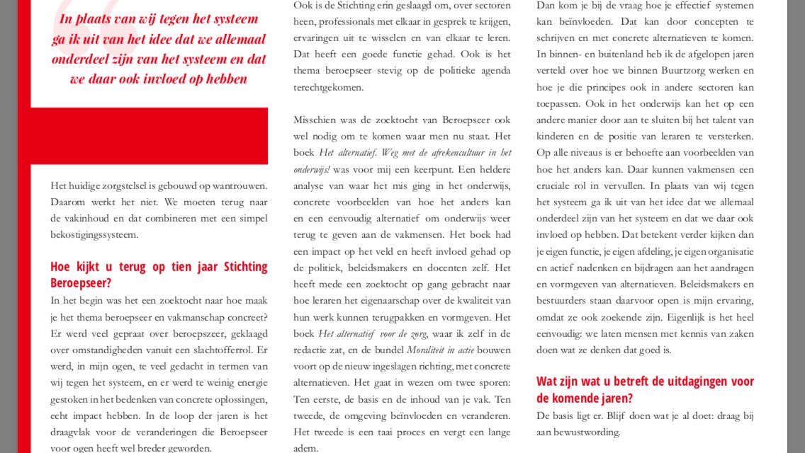 Lezenswaardige interviews, met oa <a href="/josdeblok/">Jos de Blok</a>, in de jubileumbundel van Stichting <a href="/Beroepseer/">Stichting Beroepseer</a>
beroepseer.nl/images/stories…