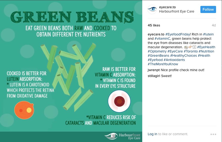 CakePrintShop's tweet photo. Illustration for Harbourfront Eye Care - #eyehealh #torontodoctor #healthinfo #eatyourvegies #greenbeans #HealthyLiving #yyz https://t.co/EoXh6dnFQG
