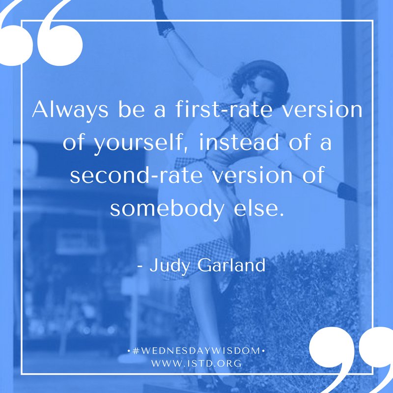 ISTDdance's tweet photo. Loving the inspiration and motivation coming from #InternationalWomensDay! Here is some #WednesdayWisdom from Hollywood star Judy Garland https://t.co/Ry3t9p0ygu
