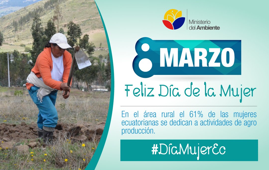 EcuadorMAE's tweet photo. Con el #ProyectoFORECCSA mejoró el acceso de mujeres a cargos directivos en las juntas de regantes, antes lideradas por hombres. #DíaMujerEc https://t.co/eA1DVDdjvz