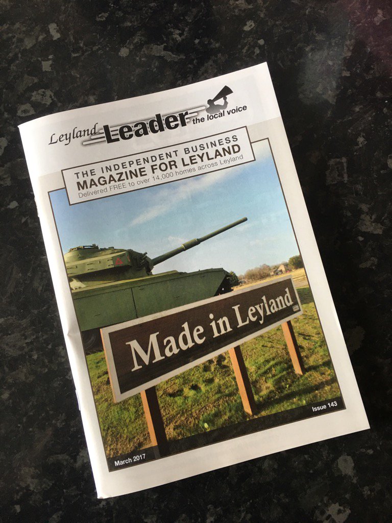 johnalexrobb's tweet photo. @THEBB4B @LeylandLeader Pleased to get my March edition through the door. Such a useful magazine! https://t.co/1kMXgWCQpq
