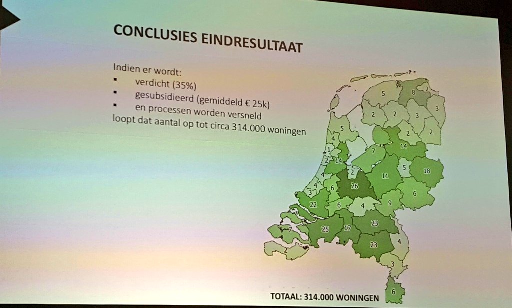 FerdinandWieman's tweet photo. Interessante conclusies van onderzoek naar reële transformatiepotentie bestaande stad - toegelicht door Marleen Hermans @brinkgroep #neprom https://t.co/FtgrEfKAbN