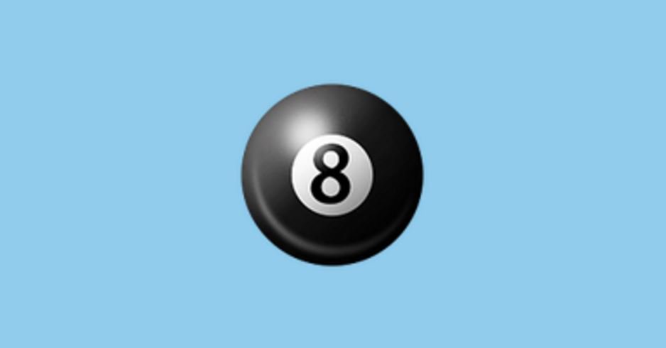 Why are people posting an 8-ball emoji on Facebook and what does