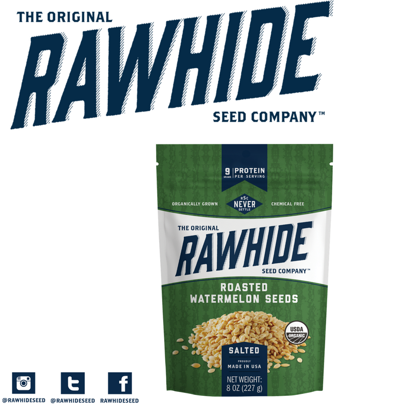 RawhideSeed's tweet photo. Introducing our new Roasted Watermelon Seeds. Come visit us at booth#2113 and give them a try! #neversettle https://t.co/Wj46DgtBW8