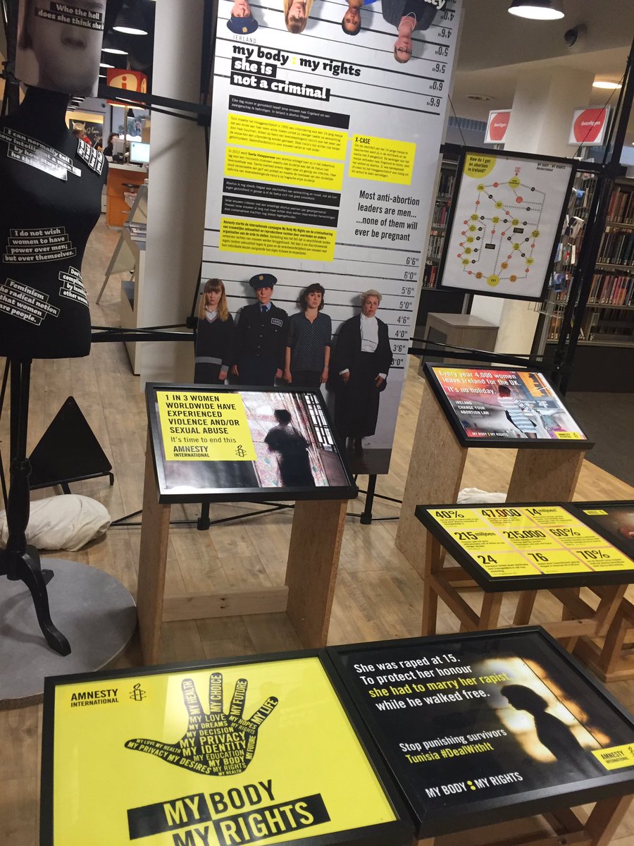 WouterVBalveren's tweet image. Indrukwekkende verhalen in expositie #MyBodyMyRights in @bieb024 over vrouwenrechten @amnestynl #Nijmegen