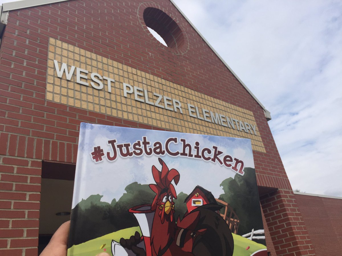 AthleteArtist_'s tweet photo. Thank You West Pelzer Elementary 4 hosting #justachicken 4 an exciting author visit! #realmenread no #wimpywords "we will not be #outread" https://t.co/Xds3K0uoZC