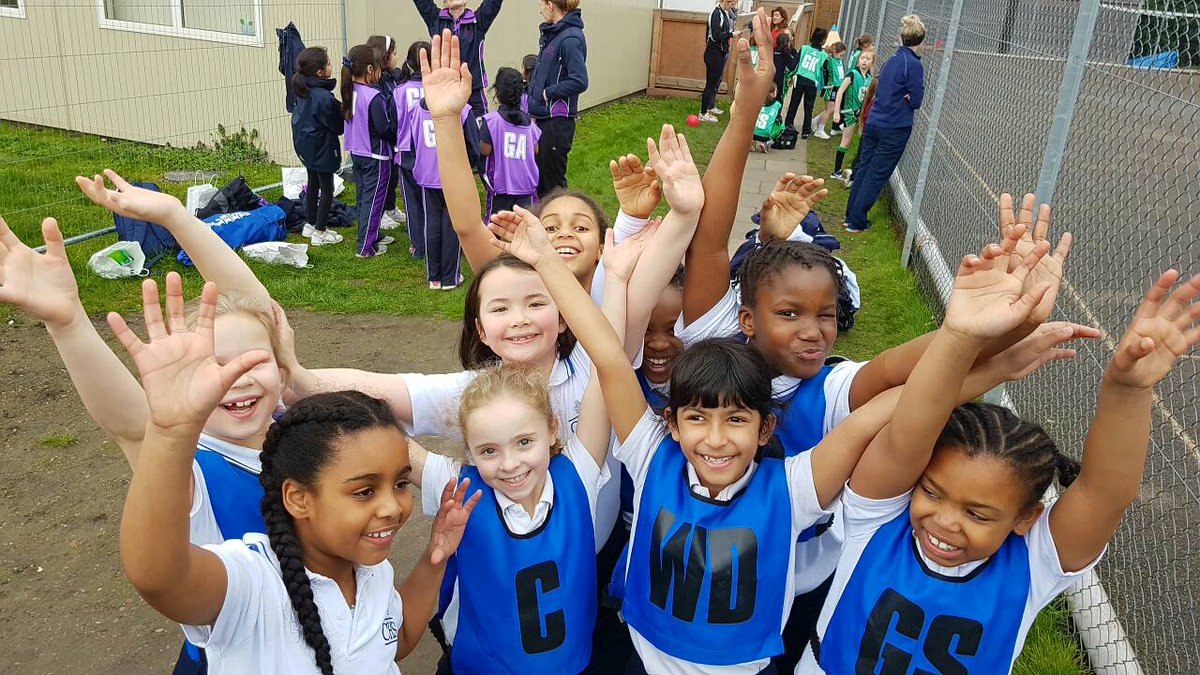 U8s are having a great time at St Christopher's The Hall School in their first netball tournament #netballtournament