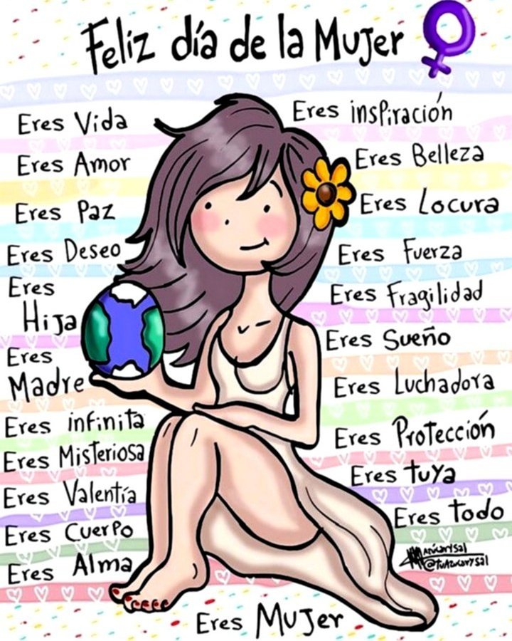 Resultado de imagen de textos sobre la mujer y su día