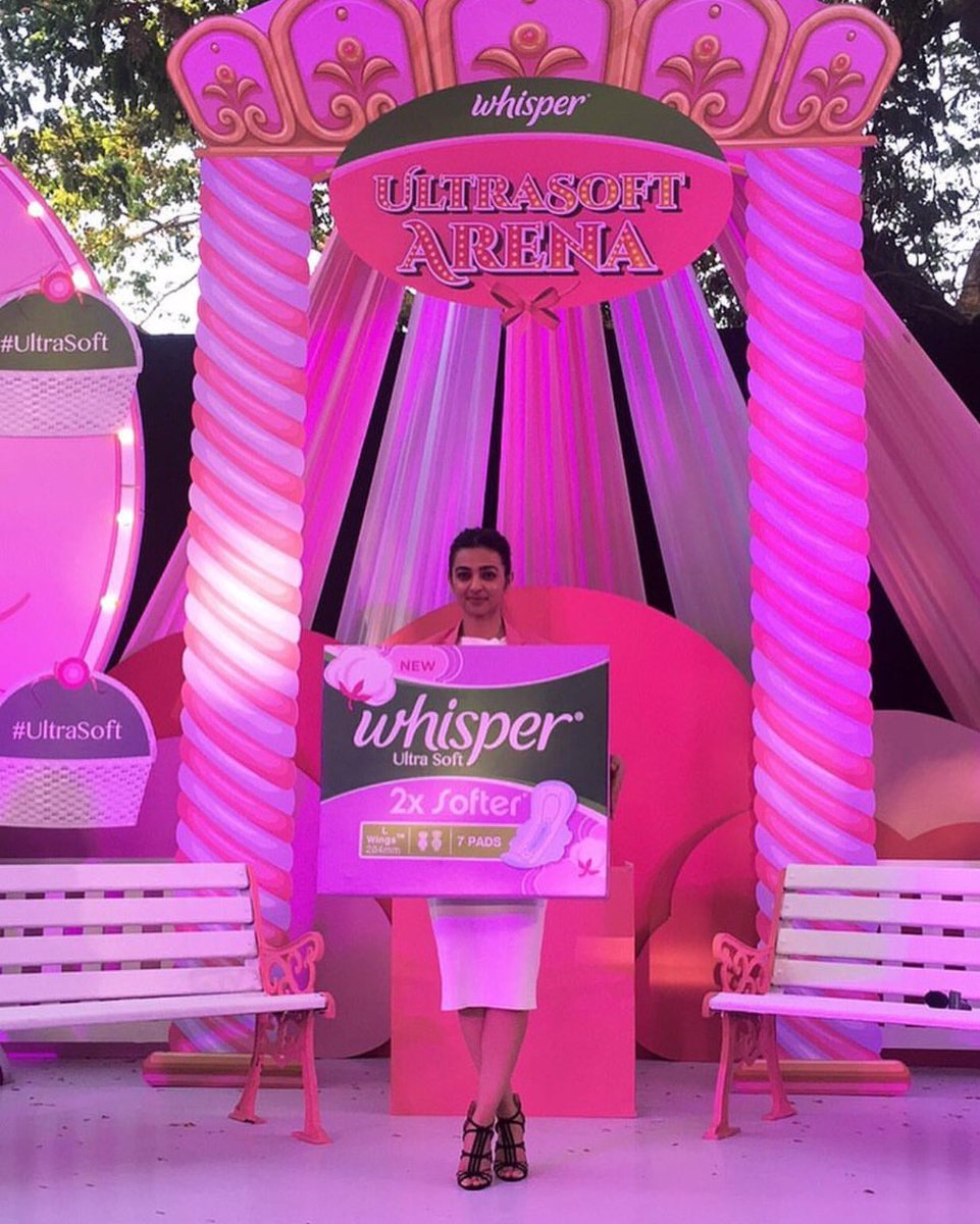 The new Whisper Ultra Soft, 2xSofter! @radhika_apte graced the occasion with her presence at our #UltraSoft blogger meet!