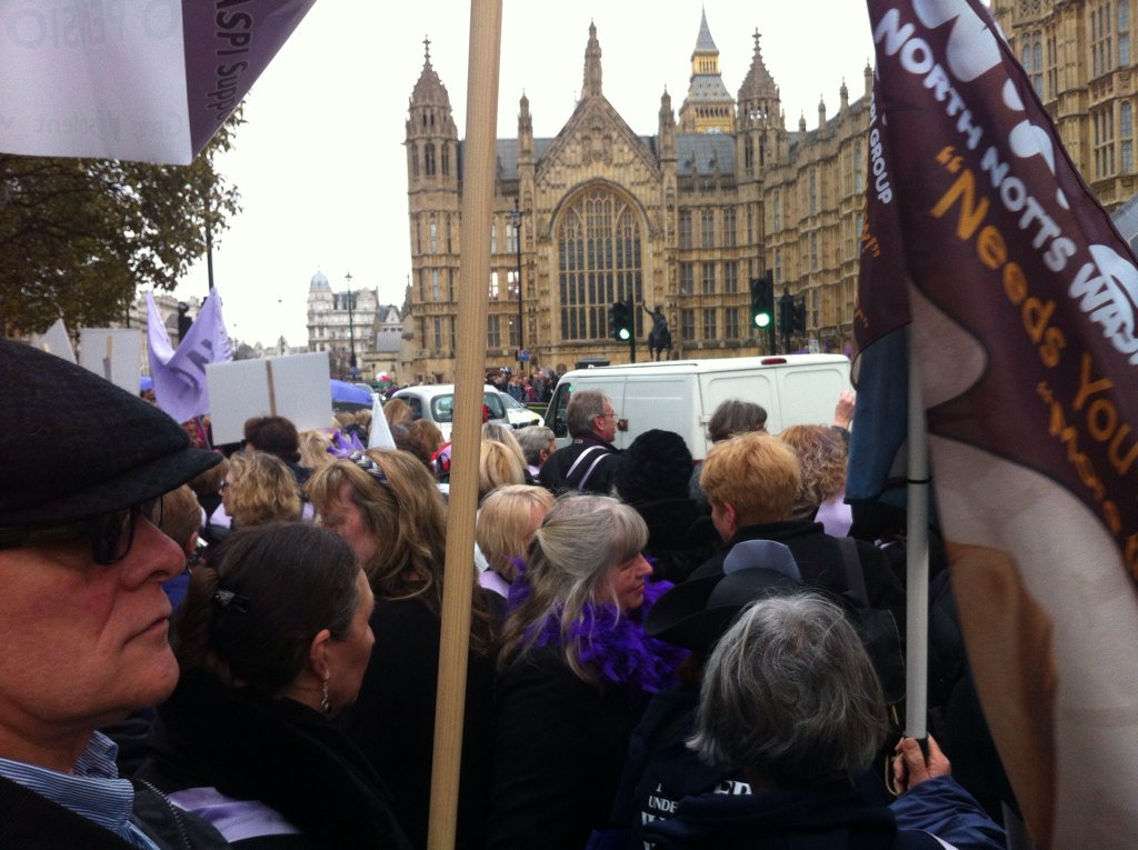 WASPI_Campaign's tweet image. We seem to have caused a human traffic jam at Westminster.
#WASPI #IWD2017 #InternationalWomensDay