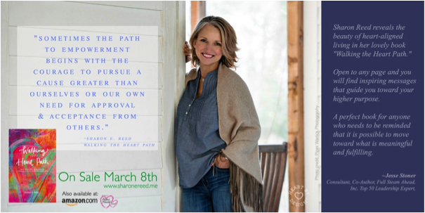 JesseLynStoner's tweet photo. Congrats @sharonereed on the release of your inspirational book #WalkingtheHeartPath. Check it out: https://t.co/pE4cEjHrTv https://t.co/J4cQVeWhI2