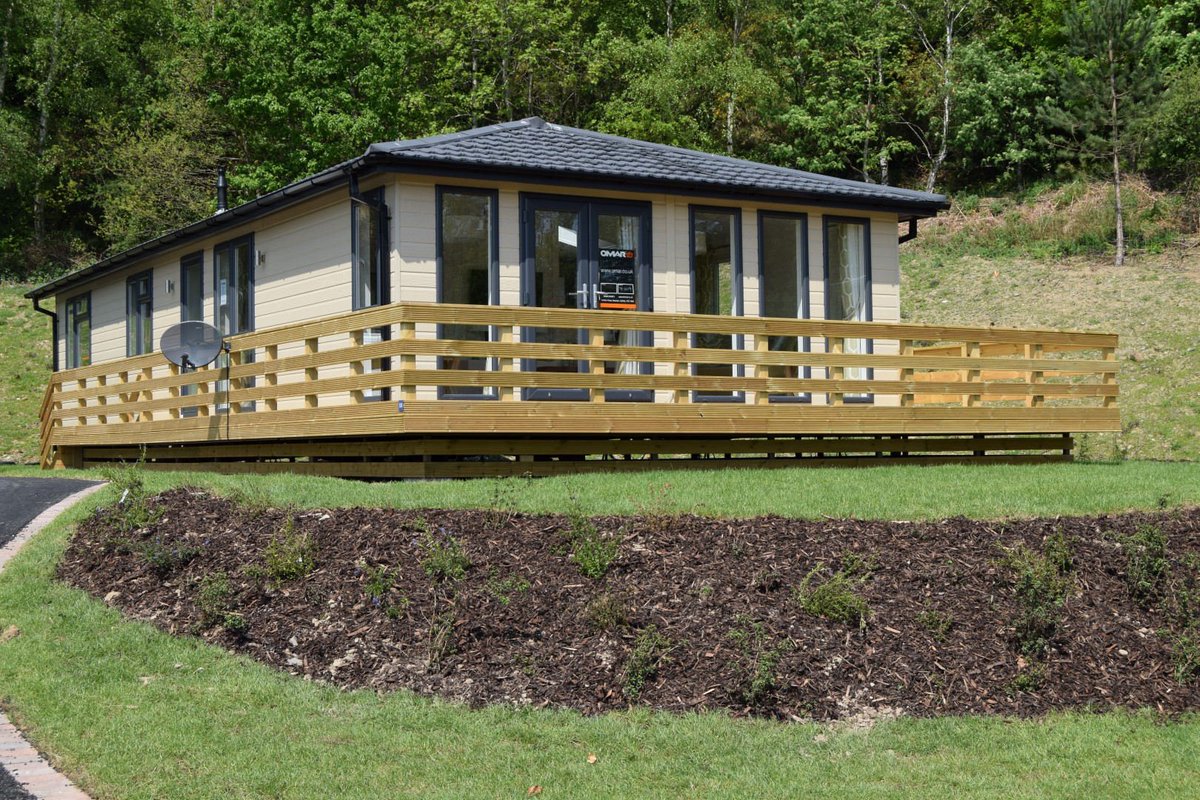 One of our lodges for sale, the @omarparkhomes APEX, stunning views and interior. Viewings available all week. #Conwy #Lodges #Holidayhomes