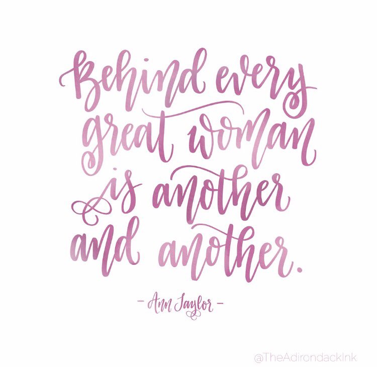 TheAdkInk's tweet photo. Quote that I found in the @AnnTaylor window display and had to hand-letter for #WomensDay! https://t.co/FTubz0iAct