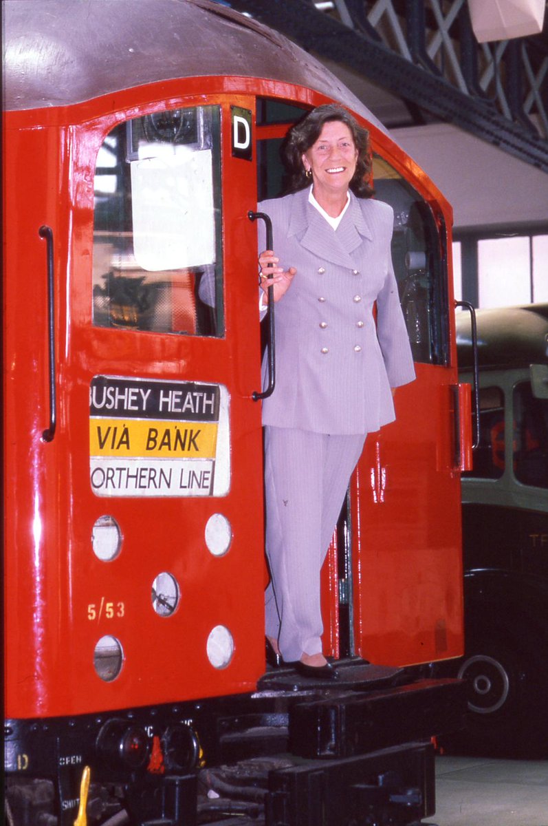 ltmuseum's tweet photo. Hannah Dadds was London Underground's first woman Tube  driver in 1978  #InternationalWomensDay #BeBoldForChange https://t.co/bFGEY0cowd