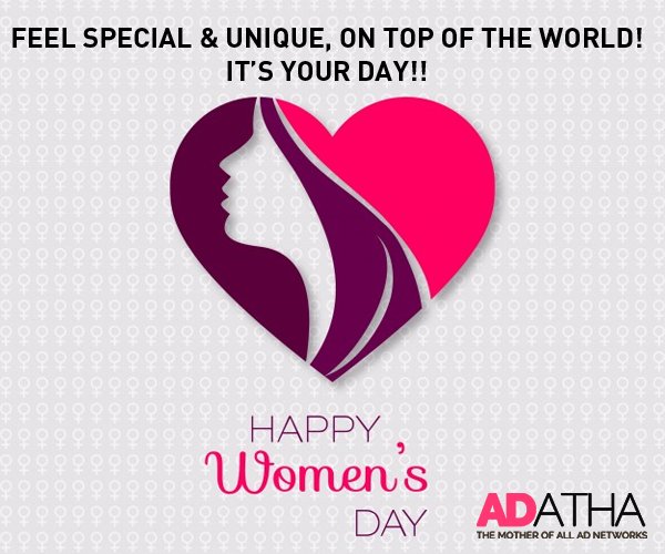 AdathaNetwork's tweet photo. ADATHA wishes you a very Happy Women's Day!

#ADATHA #Womensday https://t.co/87NSC77rbB
