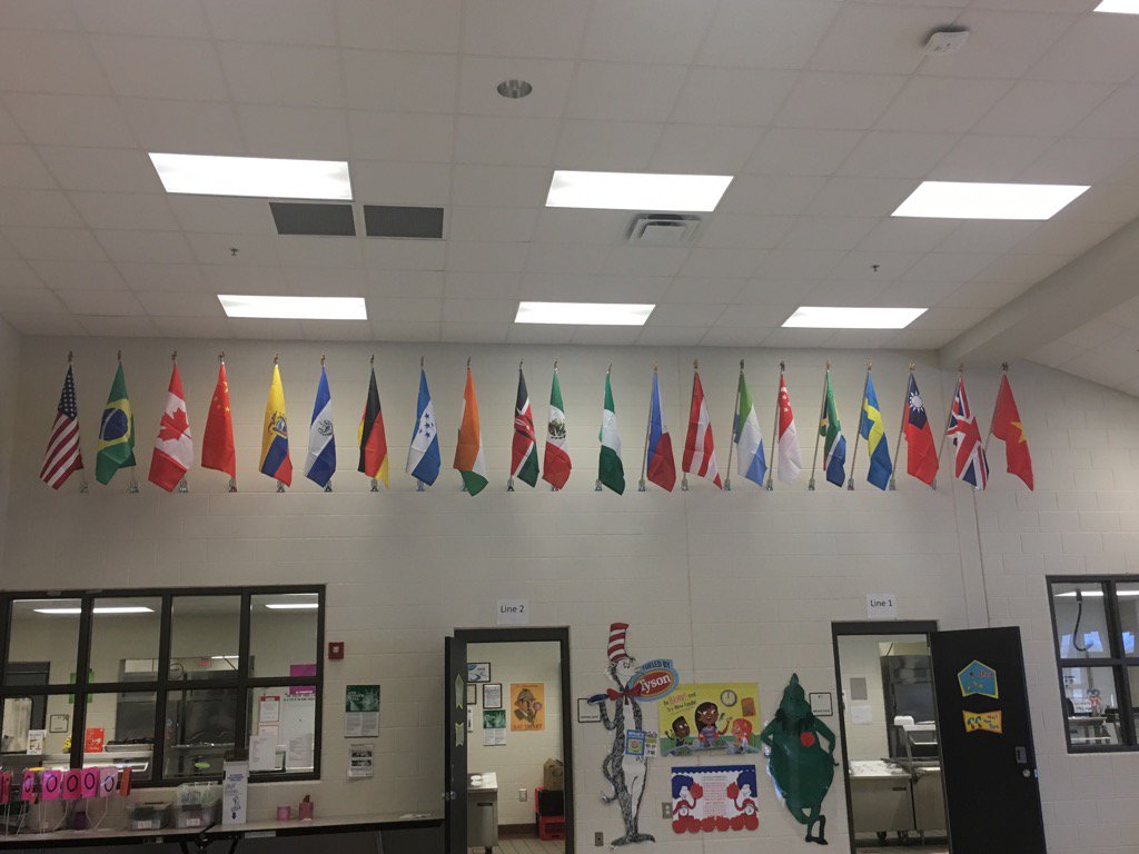 ClarkCreekSTEM's tweet photo. Thank you PTA!  All nationalities of our students represented! https://t.co/8EJIE6iUZo