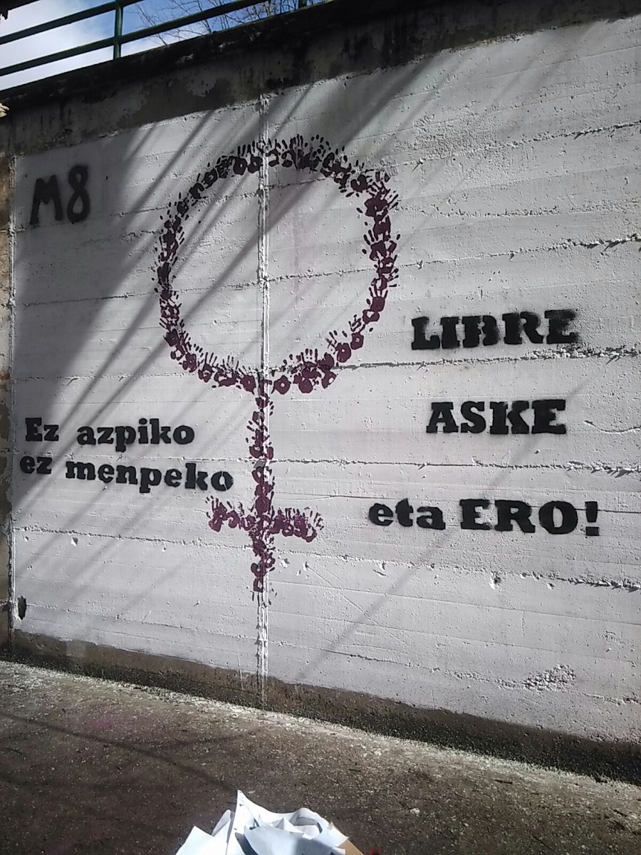Ez azpiko ez menpeko, LIBRE ASKE eta ERO! #martxoak8 #EmakumeLangileenNazioartekoEguna