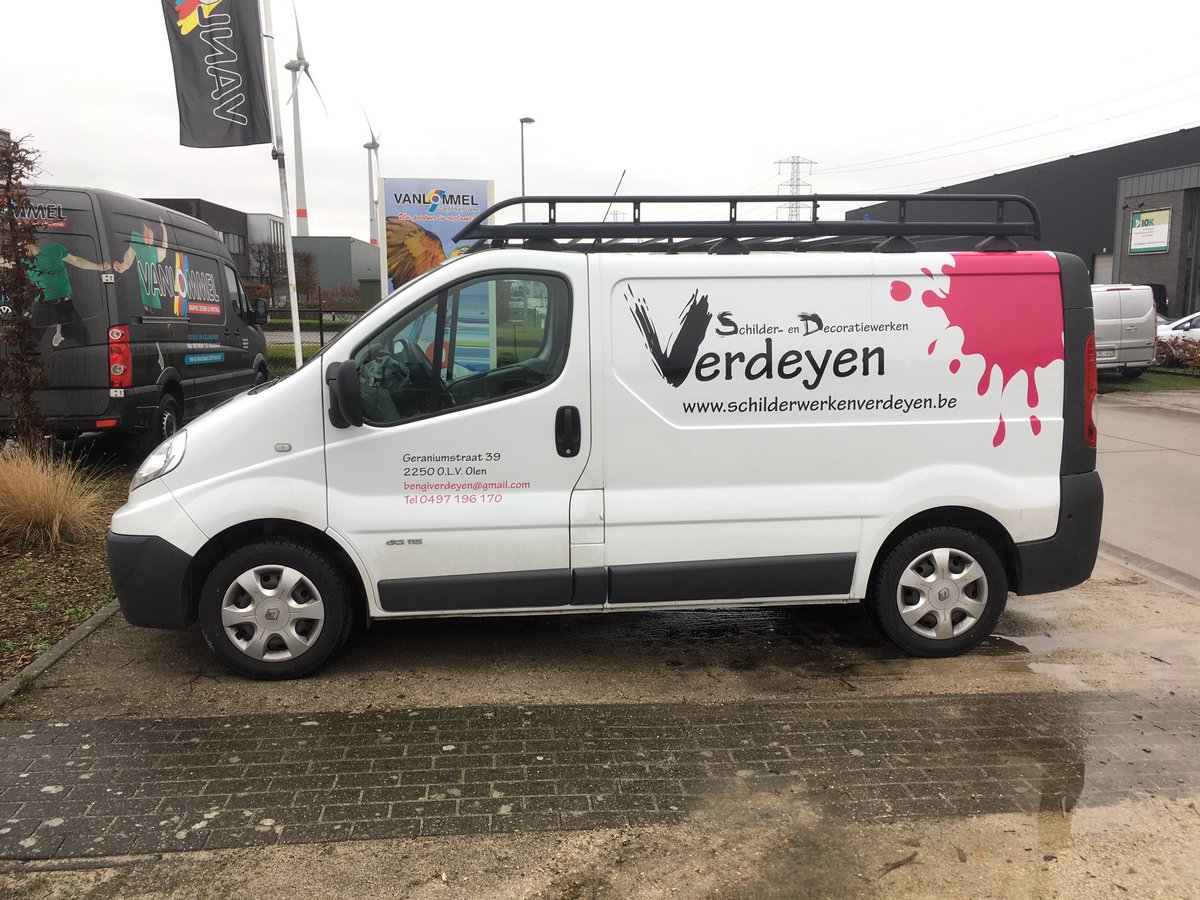 Belettering bestelwagen #verdeyenschilderwerken #belettering #smallwrap
