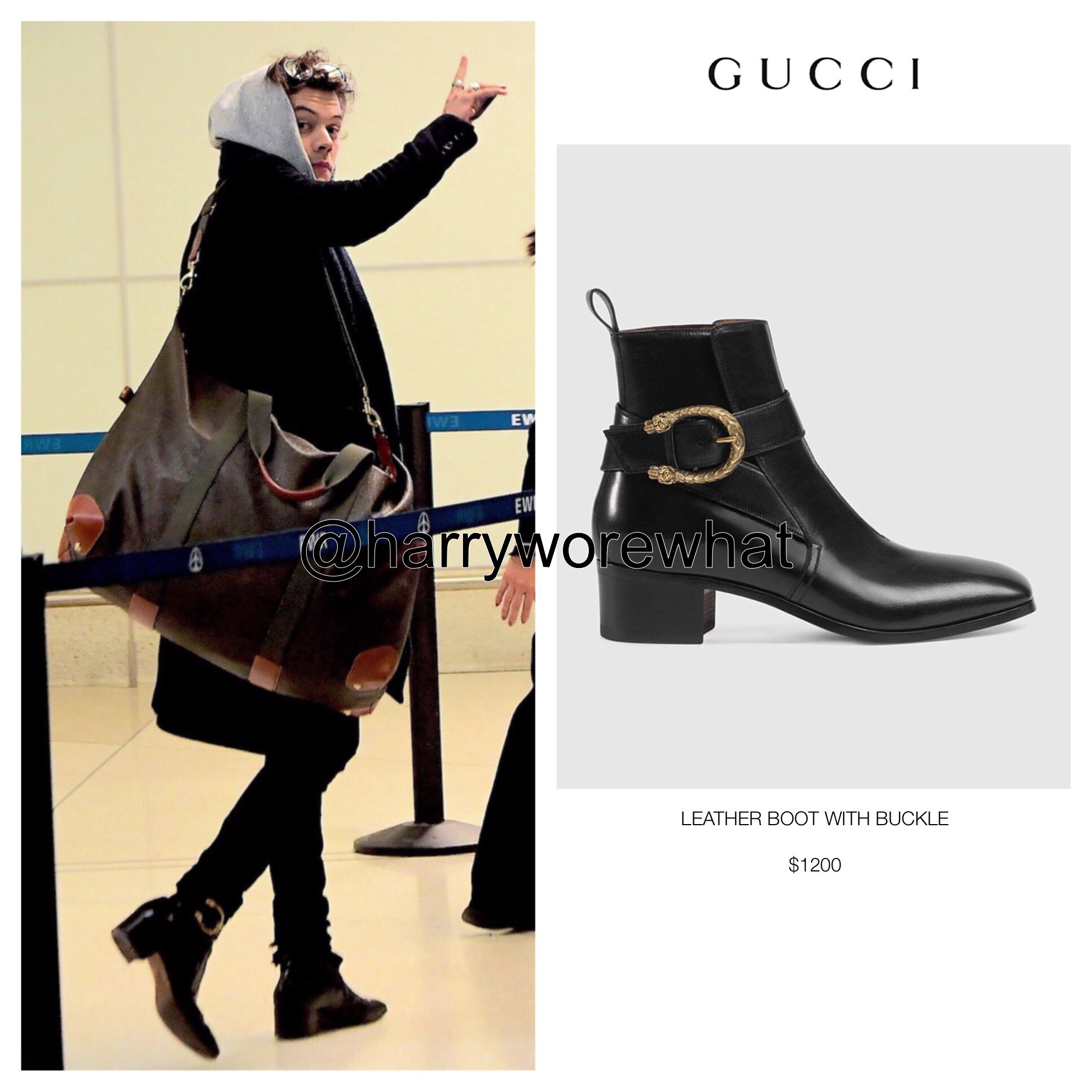 Harry styles gucci clearance boots
