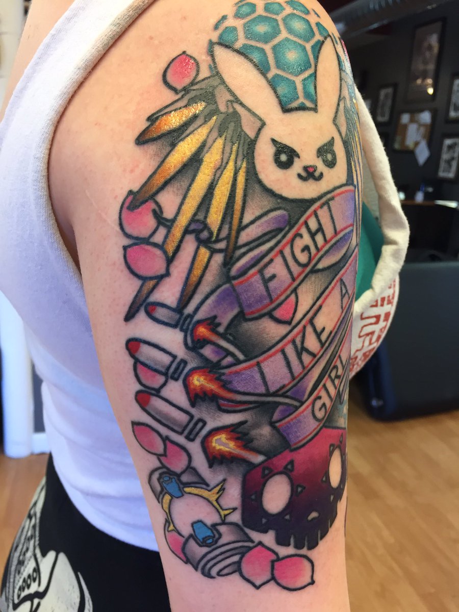 LucyferOfficial's tweet photo. Finished #Overwatch #tattoo!
Artist: Chase of Til Death on Larimer in Denver, CO. 💕 https://t.co/gXgXfMP12Q