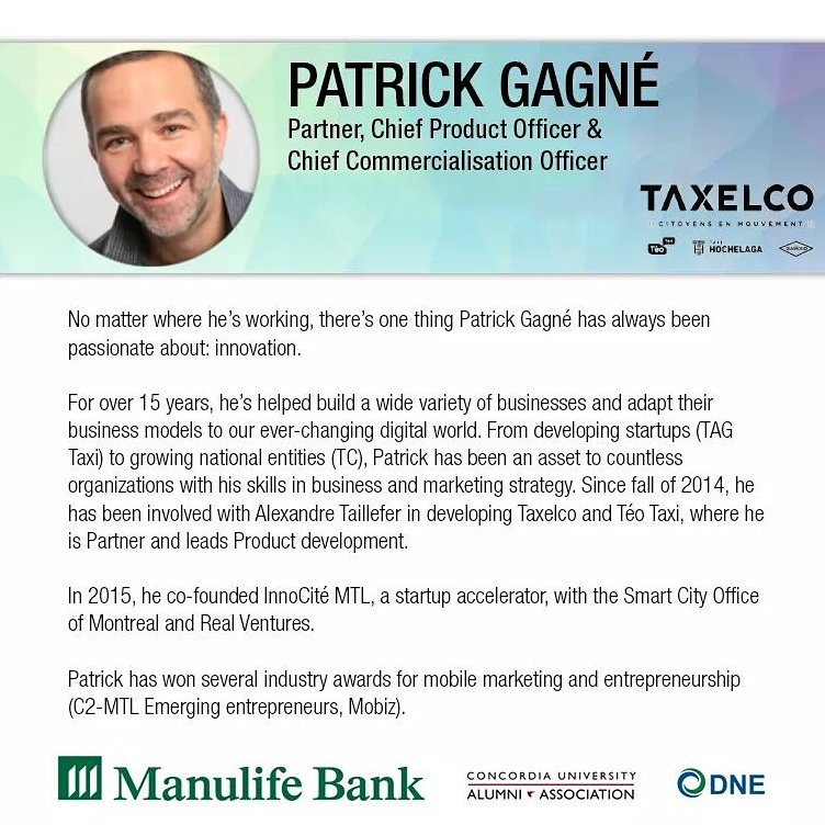 Patrick Gagné, our keynote speaker, will be inspiring us about his experiences and passion for sustainable innovation! #BBTConnects