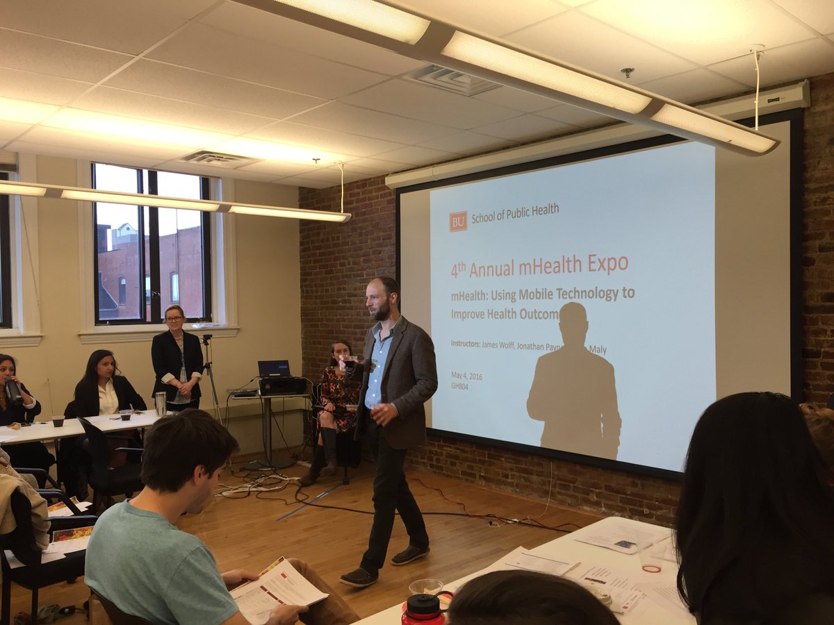 BusphGh804's tweet photo. Looking forward to the kick-off class of Using Mobile Technologies to Improve Health Outcomes #mhealthrocks @BUSPH https://t.co/F4EOAyjhkT