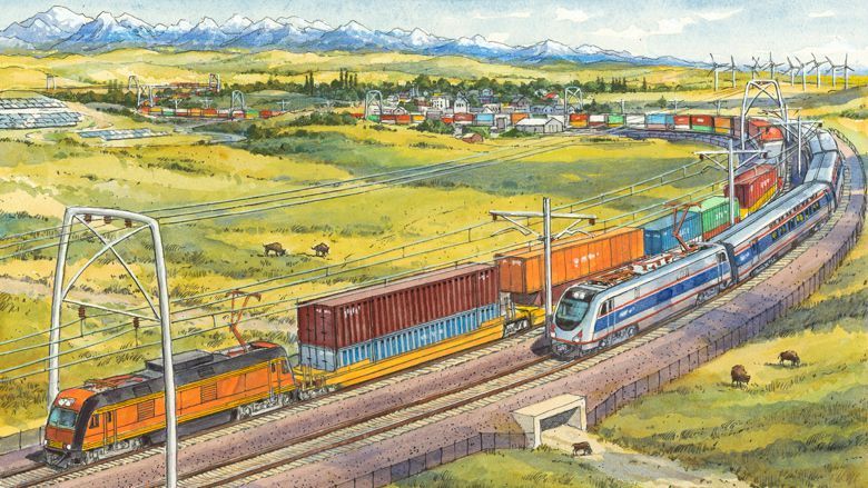 grist's tweet photo. How we can turn railroads into a climate solution https://t.co/Tu8HlXvOrp https://t.co/PtrbQEZrDa