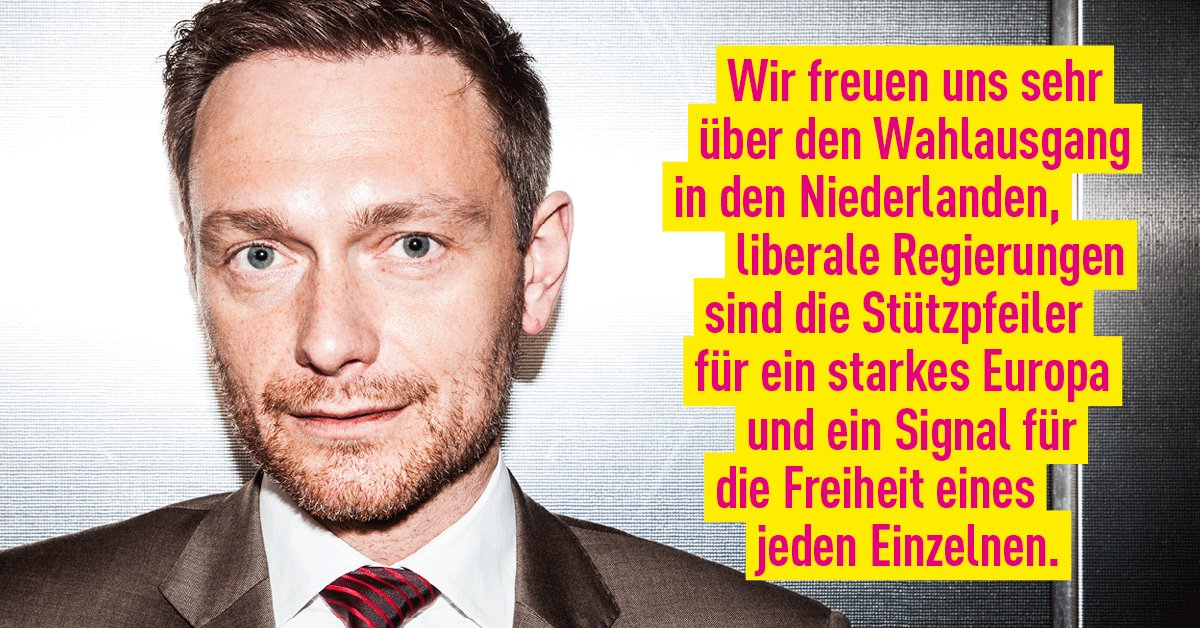 Christian Lindner on Twitter "Glückwunsch, markrutte! CL niederlande