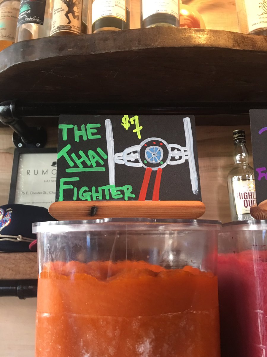 WatsonsChicken's tweet photo. Back by popular demand; our boozy Thai iced tea! #DrinkingIllini #WatsonsRail https://t.co/k3C0XBD7KL