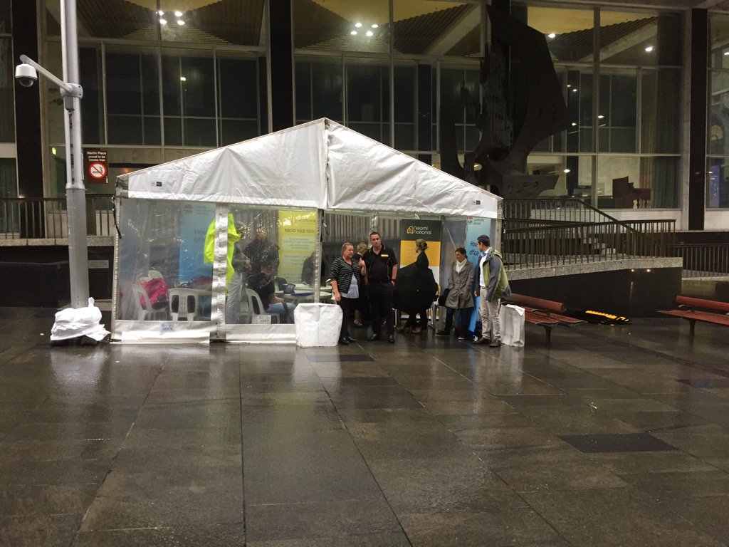 paulvevers's tweet photo. FACS staff and NGO partners in Martin Place this morning helping people sleeping rough. https://t.co/OnOYT0Qzm4