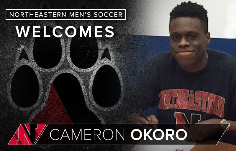 SIGNINGS | <a href="/GoNUmsoccer/">Northeastern Men’s Soccer</a> welcomes <a href="/FCWestchester/">FC Westchester Itagui</a> back Cameron Okoro to #Northeastern. #GoNU2017