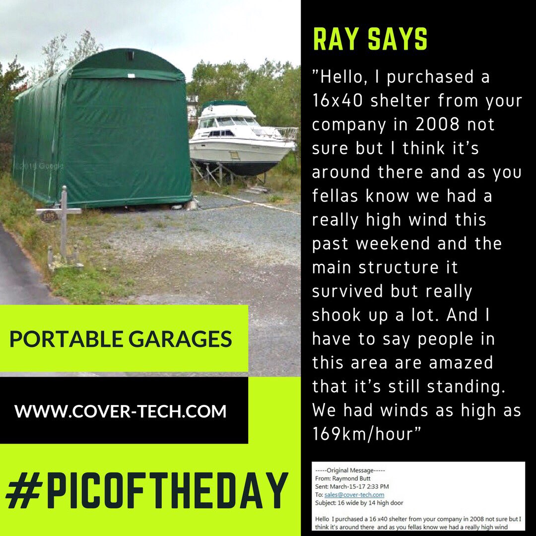 covertechinc's tweet photo. We love it when our customers send us email that they love our product just like this one https://t.co/pq6th8XU0F #rvgarages #cargarages https://t.co/nKC3vxalqd