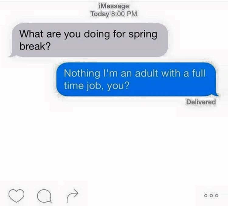 krispyy_kristin's tweet photo. Preachhhh. #nospringbreakforme https://t.co/l7vgqH5FVU