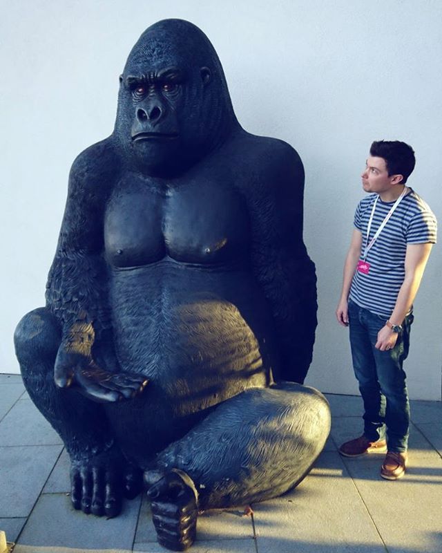 Jason's puppy's getting pretty big these days.