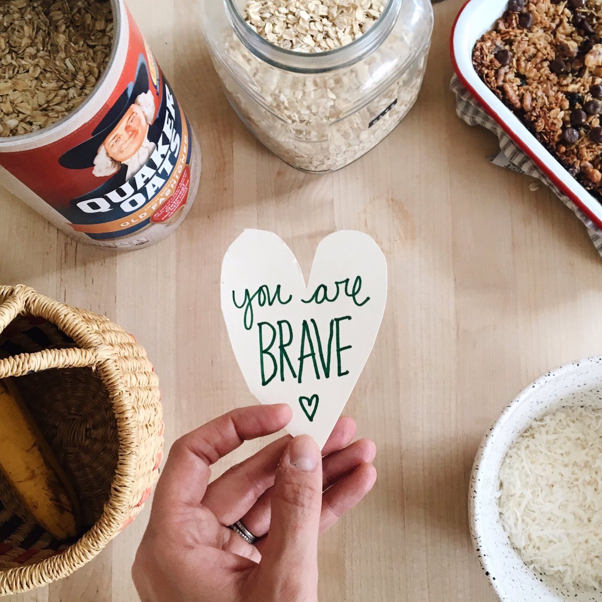 do you guys tuck notes into lunches? <a href="/babyboybakery/">Jacqui Saldaña</a> how do you pass on the good? #GoodIsMade <a href="/Quaker/">Quaker Oats</a> #ad