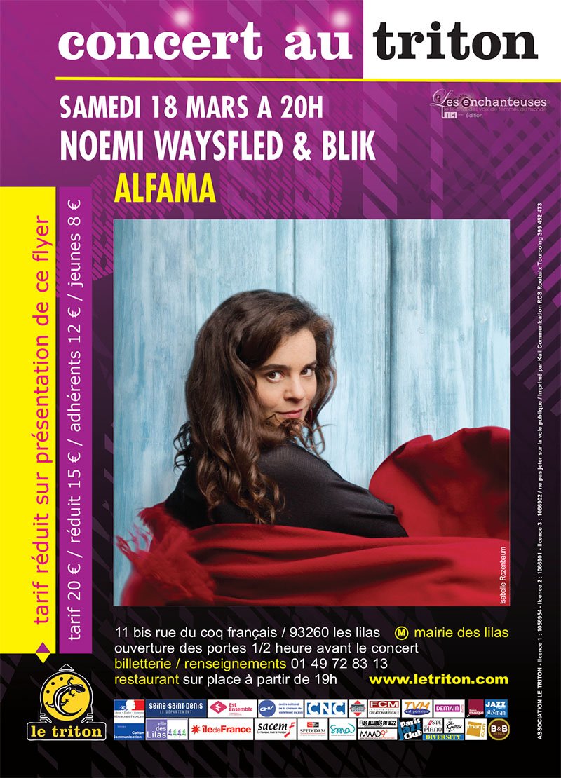 Samedi au Triton des Lilas !