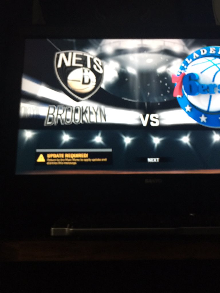 BostonSports_99's tweet photo. @2KSupport fucking now it tells me an update is required https://t.co/F92uZKQ3zx
