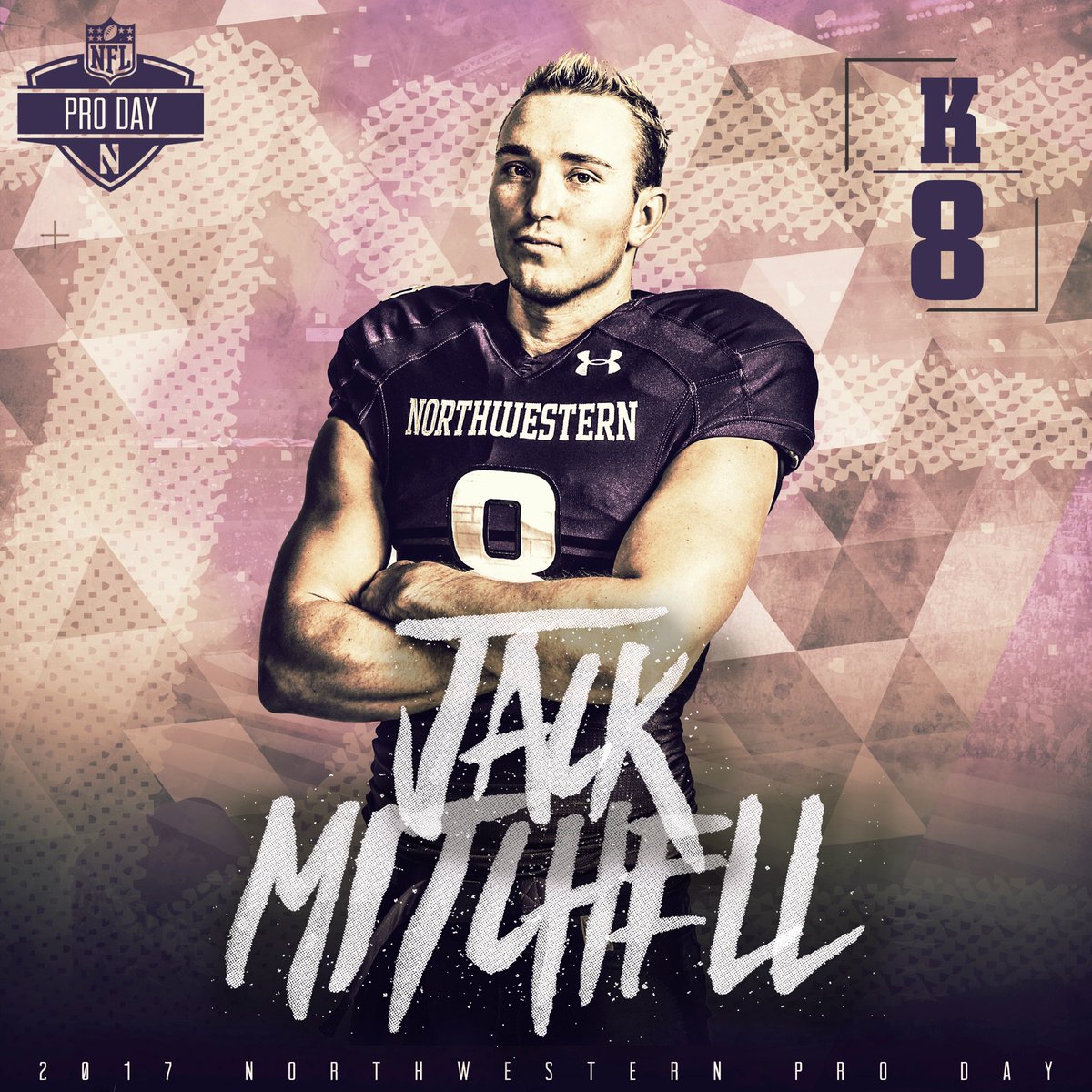 NUFBFamily's tweet image. Jack Mitchell showed off the leg yesterday. 🙌 #B1GCats #ProDay