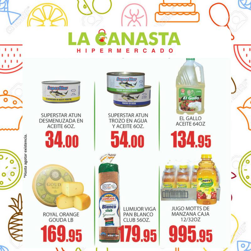 canastahiper's tweet photo. Disfruta de nuestros precios bajos siempre, no tienes que esperar ningún día de la semana para poder armar el presupuesto de todo un mes https://t.co/GntxUVO2Ix