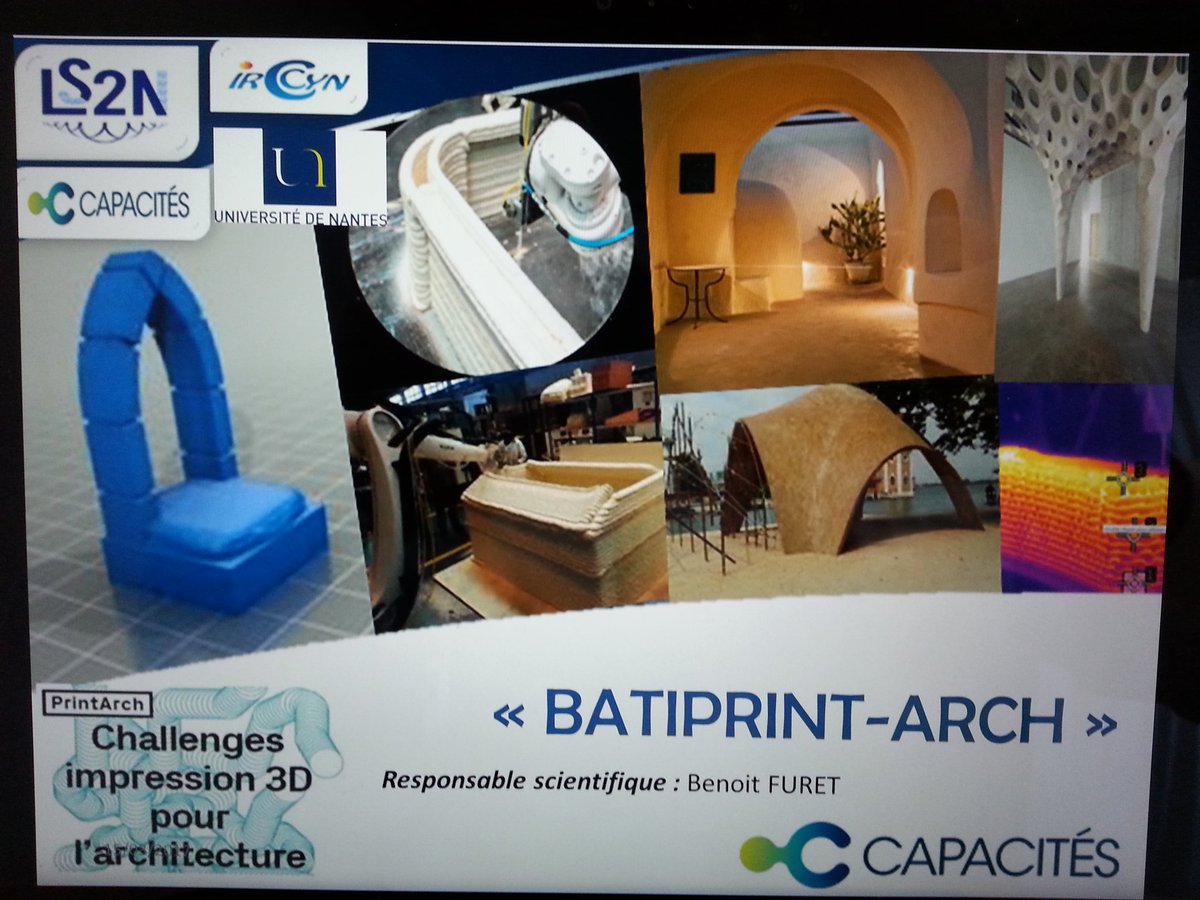 benoit_furet's tweet photo. Le @LaboLS2N de @UnivNantes @IUTNantes @CAPACITES_SAS et les architectes TICA lauréat du concours @Print_Arch avec projet #batiprint3D https://t.co/yg1l2Zf3rr