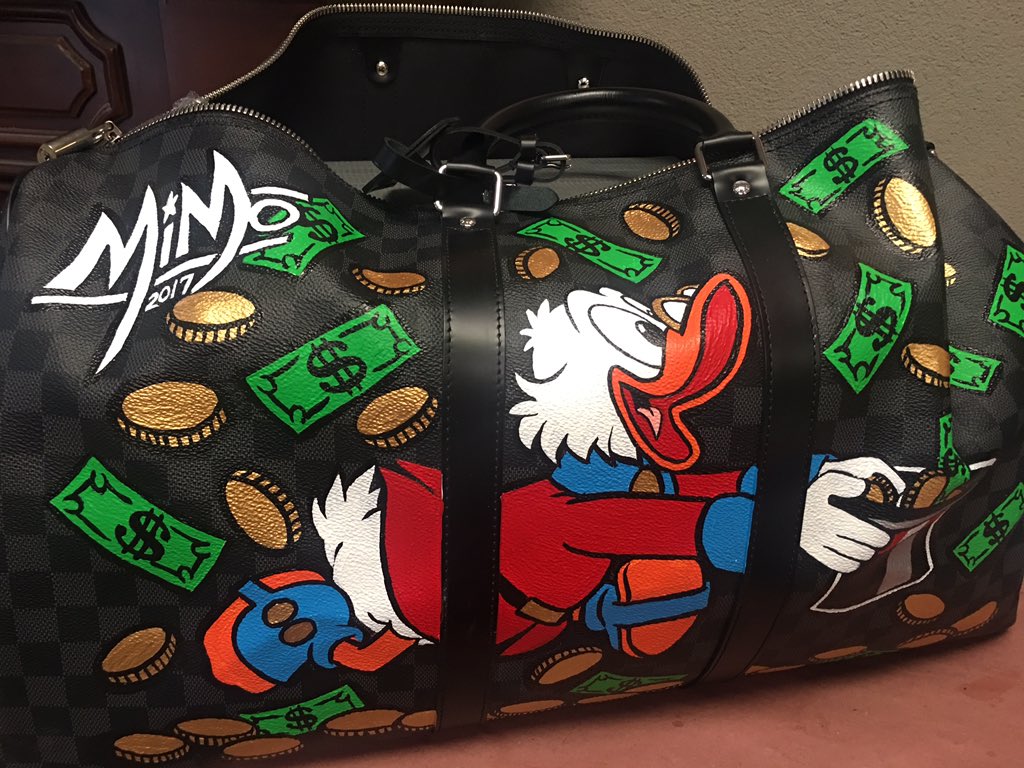 Mike Mozart AI 🎨 Artist MiMo on X: Hand painted #louisvuitton