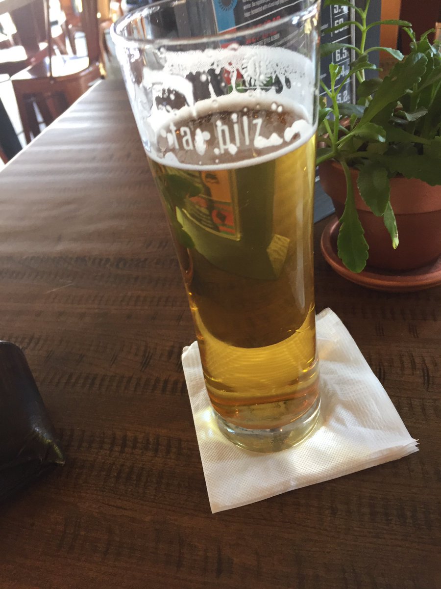 rossdybvig's tweet photo. The long awaited beer at  @UtepilsBrewing!  Great beer, gorgeous taproom, &amp; Norwegian name...what more could you ask for?  #LocalBeerIsBest https://t.co/ZpnZZBd0OC