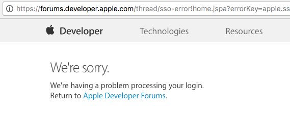 JonGruberParody's tweet image. Easily my favorite response from Apple’s Developer forums.