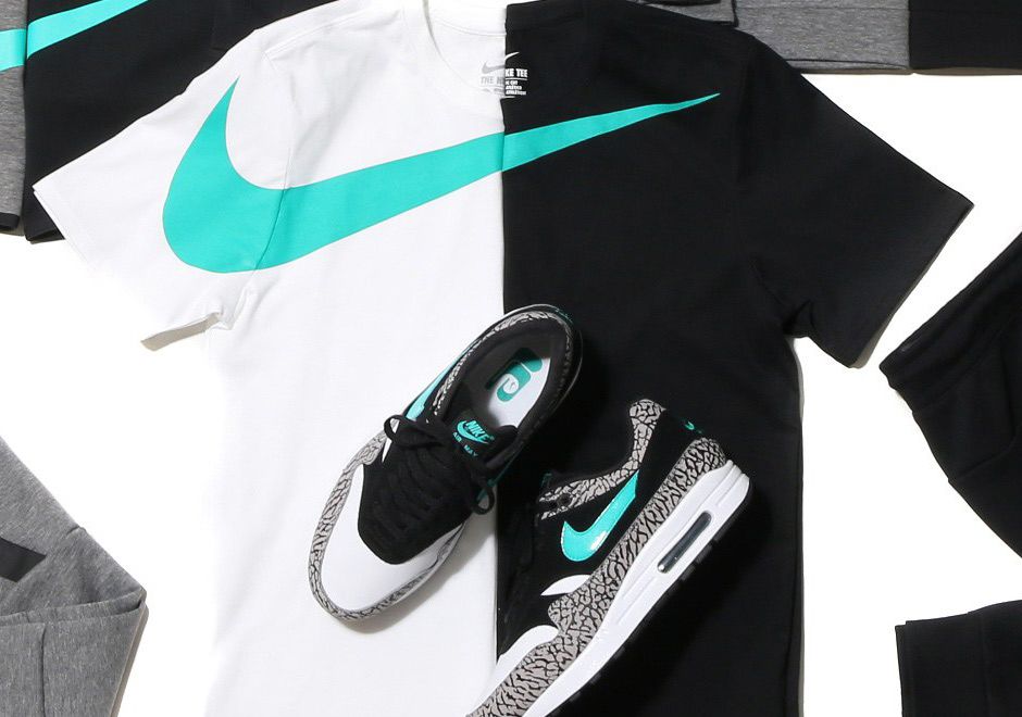 SneakerNews's tweet photo. atmos and NSW have a Jade Apparel Collection to match the AIr Max 1 this weekend https://t.co/989Jgr1MZy https://t.co/f7bJ3iKwCa
