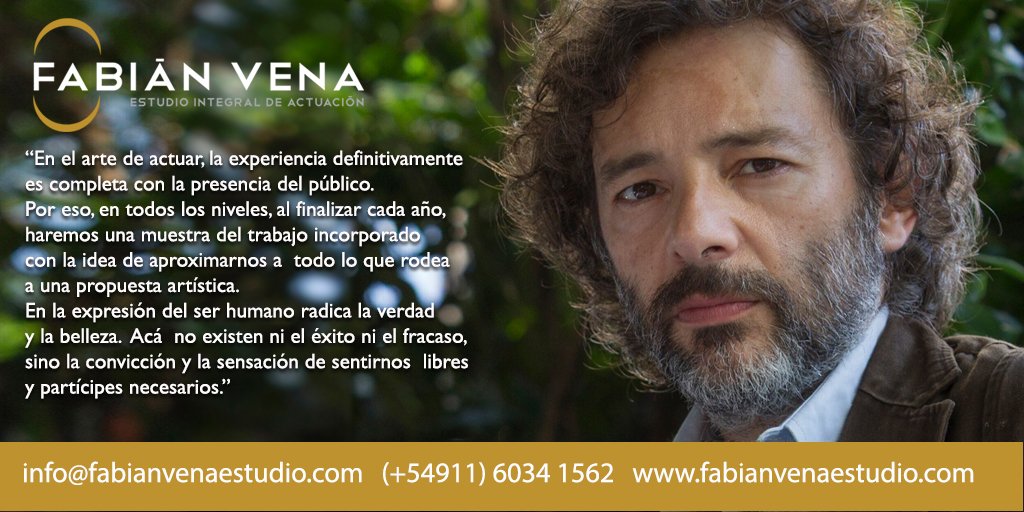 "En la expresión del ser humano radica la verdad y la belleza."
Te esperamos en <a href="/fvenaestudio/">Fabian Vena Estudio</a> 
#teatro #actuación #STANISLAVSKI #FabiánVena