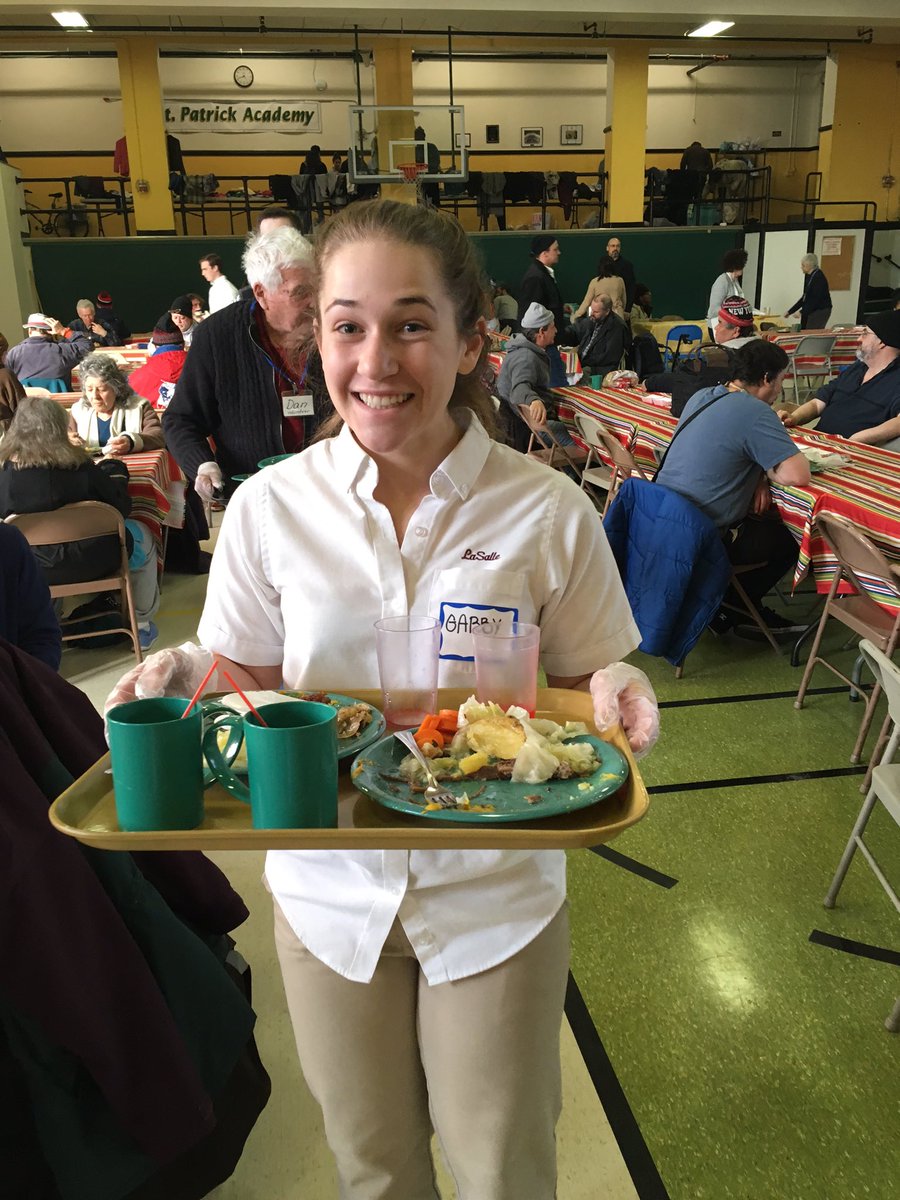 elissapc's tweet photo. Serving at a neighborhood soup kitchen down the street from La Salle Academy in Providence. #SpringIntoAction17 https://t.co/GCB3XGIGqX