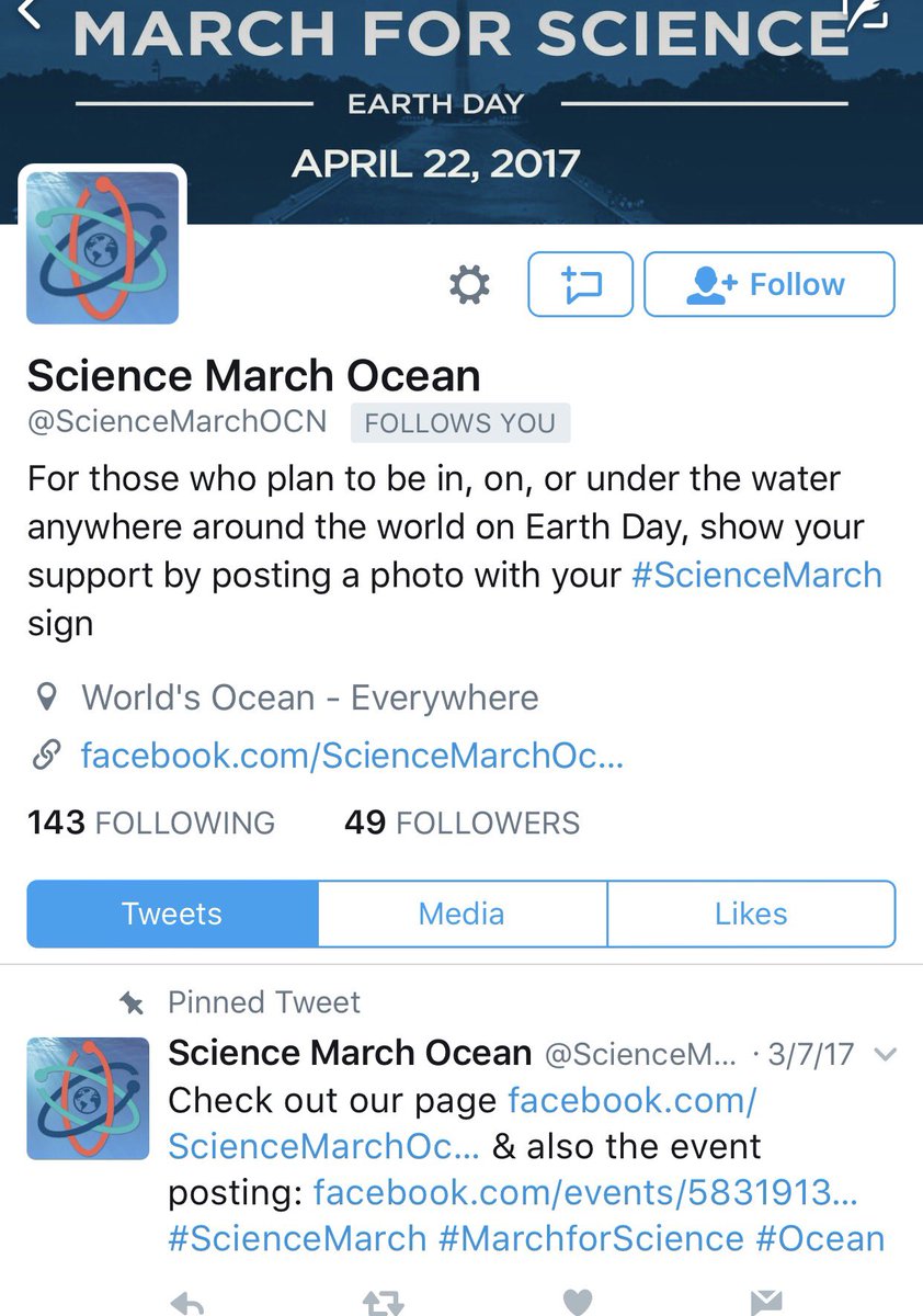 luckytran's tweet photo. 👋 @ScienceMarchOCN! I LOVE that your satellite march exists! #ScienceMarch https://t.co/8P2gqGluuc